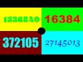 Colorful Numbers 0 To 10000000 HD