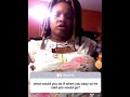 what would you do if when you okay so he said yes would go? (Lovely Peaches)