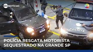 SP: motorista é salvo de sequestro após polícia interceptar carro em posto | #SBTNotícias