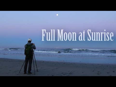 Watching the Full Moon Setting over the Ocean | Seascape Long Exposure Photography w/ 5DSR | 4K