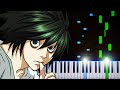 L's Theme (from Death Note) - Piano Tutorial