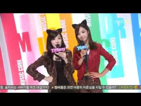 111105 ~ Tiffany(SNSD) and Yuri(SNSD) MC-ing Cuts ~ MUSIC CORE