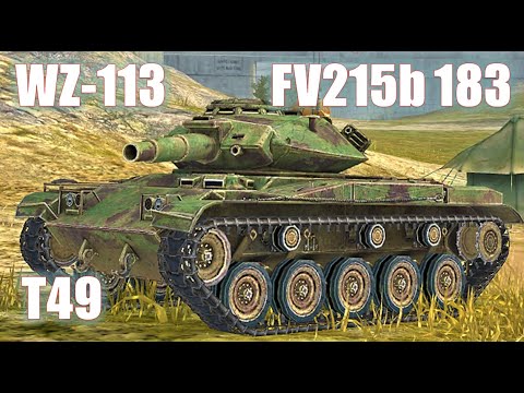 WZ-113 ● T49 ● FV215b 183 ● World of Tanks Blitz