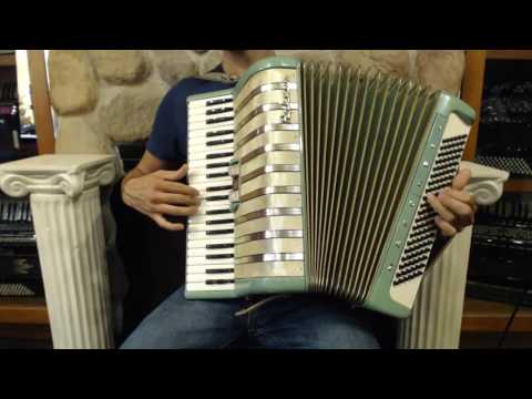 2297 - Green Hohner Marchesa Piano Accordion LM 41 120 $699