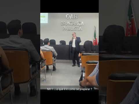 #sabedoria Estive na OAB Bragança para um curso de NR1 para agregar conhecimentos.
