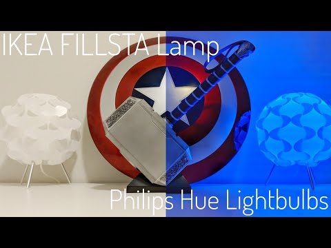 IKEA Lamp and Philips Hue Lights! | Adding some style and color to my YouTube studio!