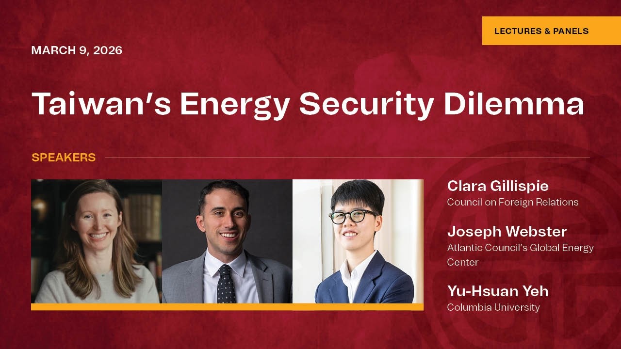 Taiwan's Energy Security Dilemma (3/9/26)