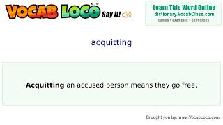 Video thumbnail for acquitting