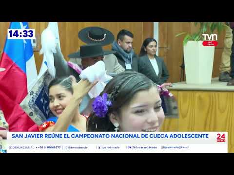 Parejas de adolescentes presentaron baile nacional en gobierno regional | 24 Horas TVN - Red Maule