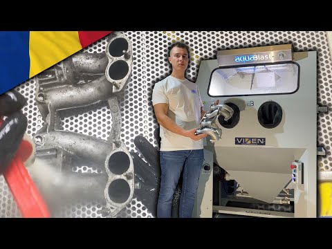 Restoring a BMW Manifold with Wet Blasting!