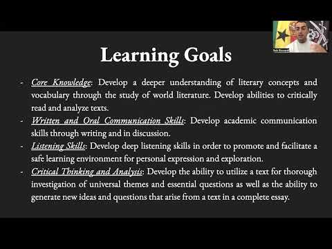 English 3-4 Honors Course Introduction