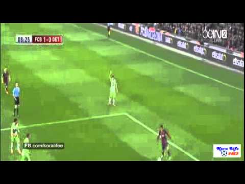[Barcelona VS] GOL Cesc Fàbregas Barcelona VS Getafe 1 0 08 01 2014 HD‬ Just Share