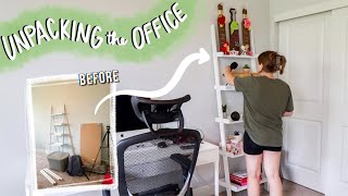 UNPACKING & SETTING UP MY HOME OFFICE! We're not done yet, but she's getting there!