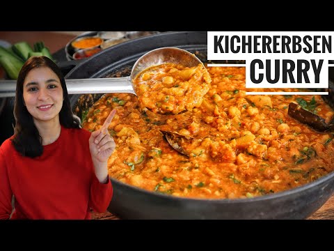 KICHERERBSEN CURRY - Veganes Curry - Indisch Kochen