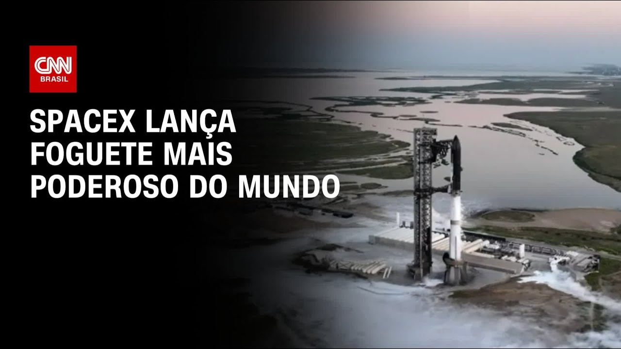 Spacex lança foguete mais poderoso do mundo | AGORA CNN