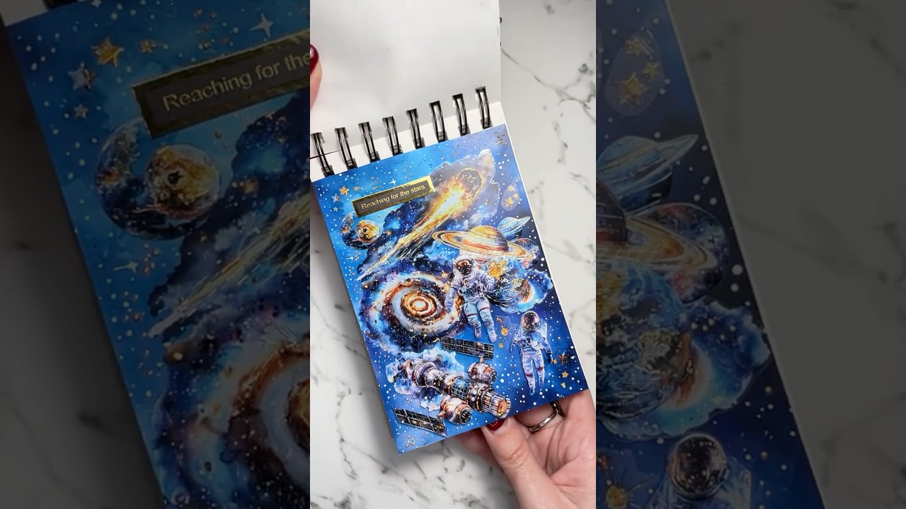 ASMR Creative Journal | Cosmic Journey | LBLYXIR  #scrapbooking #lblyxir #diycraft #journaling
