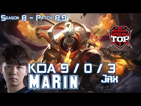 TOP MaRin JAX vs VLADIMIR Top - Patch 8.9 KR Ranked