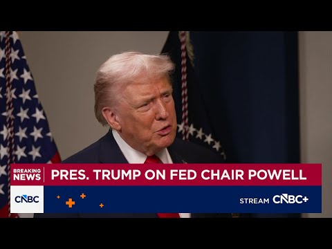 President Trump says he’s not concerned if Jerome Powell stays at the Fed