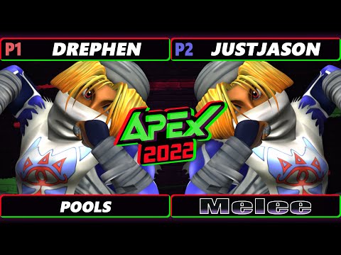 Apex 2022 - Drephen (Sheik) Vs. JustJason (Sheik) SSBM Melee Tournament