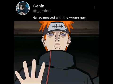 Pain revenge on Hanzo 🥶 #naruto#pain#anime