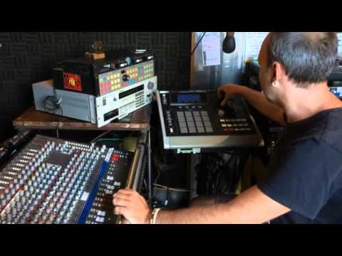 Monkey Marc in his Solar Studio producing. MPC 3000 meets the family.