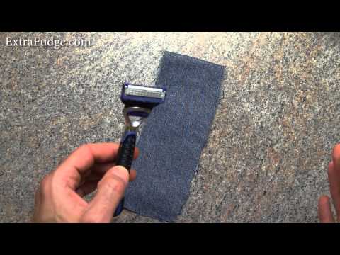 How To "Sharpen" and reuse An Old Razor Blade Method