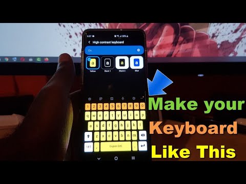 Enable and customize High Contrast Keyboard on Galaxy S10 (Android 10)
