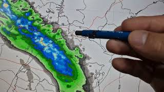 Aquecimento antecede a passagem de uma frente fria ⛈️