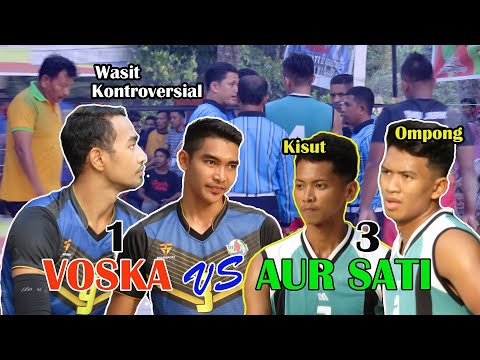 Kisut Hantam libero... !! Tarkam tersulut emosi gara - gara keputusan wasit. Pemain mogok main.