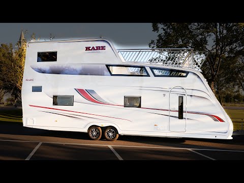 Largest caravan in the world - 26 sqm - 2 floors - roof terrace.