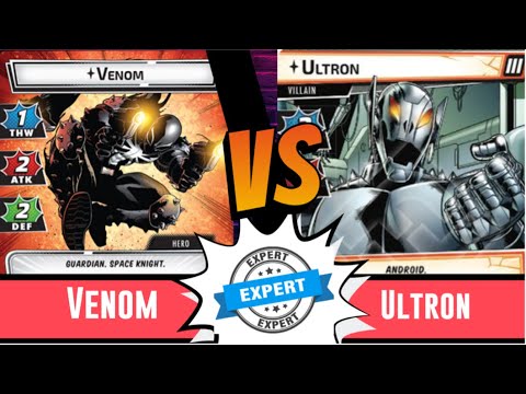Marvel Champions | Venom | Vs Expert Ultron | True Solo | Aggression | Playthrough | Venom Vs Ultron