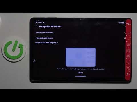 Cómo activar y configurar los botones de navegación o gestos de navegación en TCL Tab 10 Gen 2
