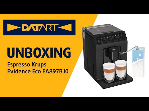 Espresso Krups Evidence Eco EA897B10 černé | unboxing