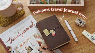 Completed Travel Journal Tour 🌎 Traveler's Notebook Passport | Abbey Sy