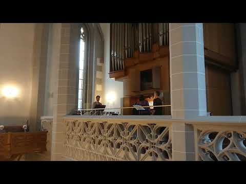 Līga Jankovska und Max Roomsky singen Ešenvalds - O Salutaris hostia