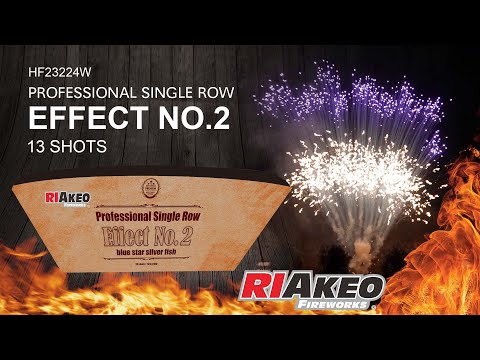 Professional Single Row 13 shots HF23224W 30mm | RIAKEO FIREWORKS
