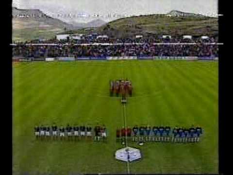 Faroes - Scotland 1-1. Euro 2000 qualifiers. 1st h...