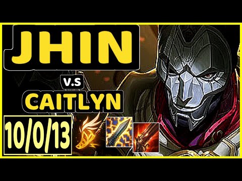 CODY SUN (JHIN) vs CAITLYN - 10/0/13 KDA BOTTOM ADC CHALLENGER GAMEPLAY - NA
