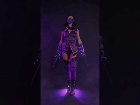 Martial artist turns into Mileena 💜💥Blink and you’ll miss it! 👀