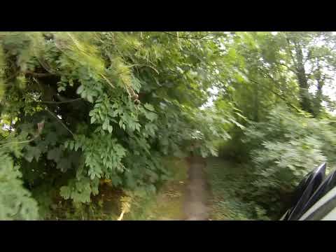 Abandoned bits of Ermin Street by the A417 near Elkstone in Gloucestershire (URC, N-S)