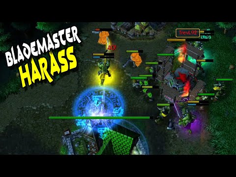 Warcraft 3 Strategy | Blademaster Harass