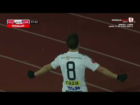 GOOOL "U" Cluj. Gafă MARE în apărarea Farului. Aioani nu era nici măcar în poartă