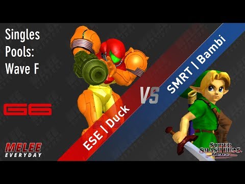Genesis 6 - ESE | Duck (Samus) vs. SMRT | Bambi (Young Link) - SSBM - Singles Pools