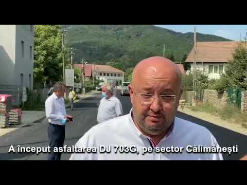 VALCEA: A început asfaltarea pe DJ 703G Calimanesti-Salatrucel-Berislavesti