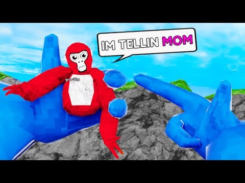 Trolling My Little Brother With GRAB MOD In Gorilla Tag...