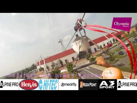 Adrenalinová lanovka v Centru Olympia Olomouc