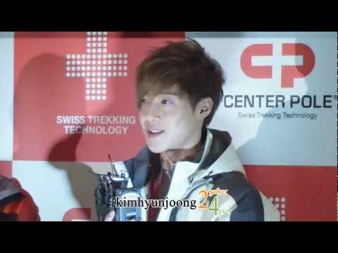120419 KimHyunJoong fancam-centerpole business explanatory presentation