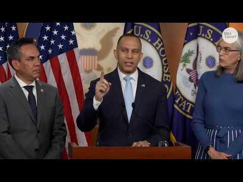 Hakeem Jeffries, House Democrats press conference after House vote rejects DHS funding bill