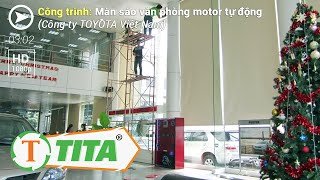 Màn sáo văn phòng tự đông - Mành Rèm sáo văn phòng chống nắng tại Cty Toyota