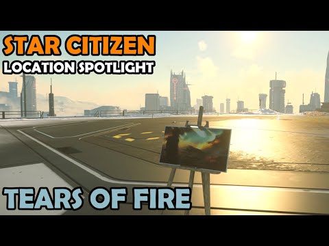 Secret Rooftop Painting (Tears of Fire): Location Spotlight | Star Citizen 3.16 4K